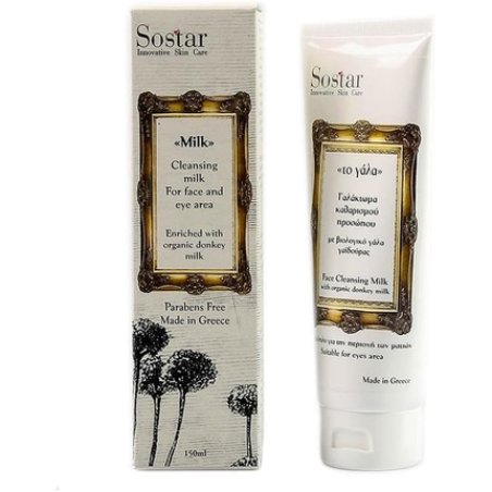 Sostar Donkey Milk Facial Cleansing Milk 150ml for Face and Eyes