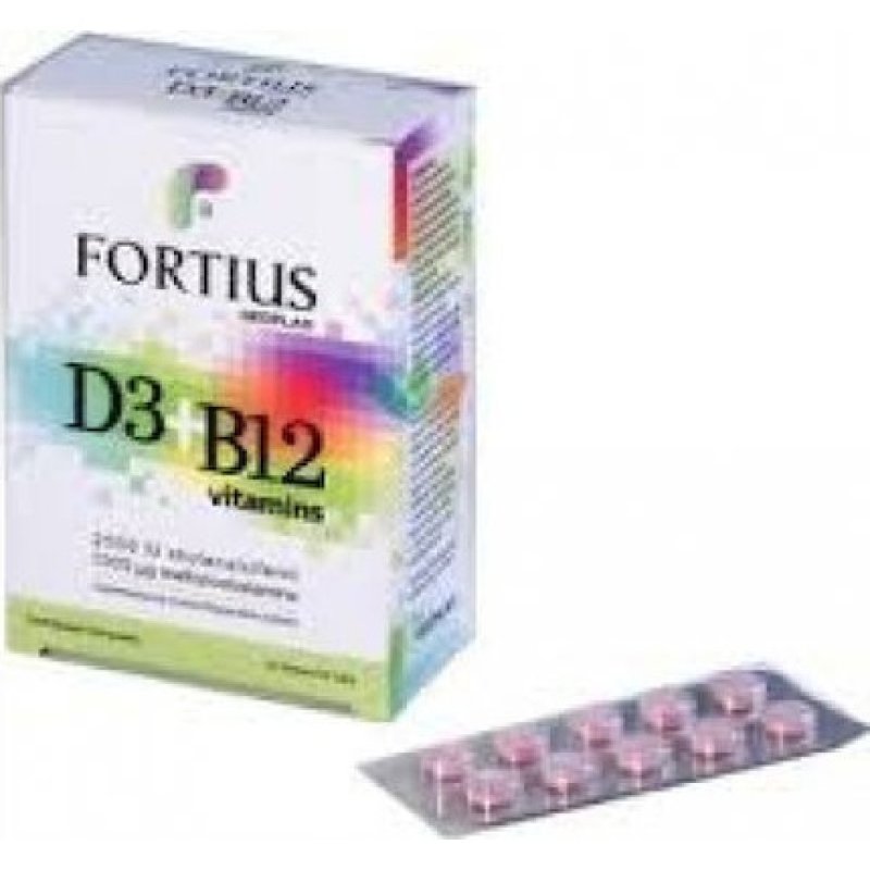 Fortius D3 2500 Iu B12 Nutritional Complex For Human Health - 30 Tablets