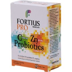 Fortius Pro Vitamin C 1000 Mg Zinc 20 Mg Probiotics Supplement - 60 Tablets