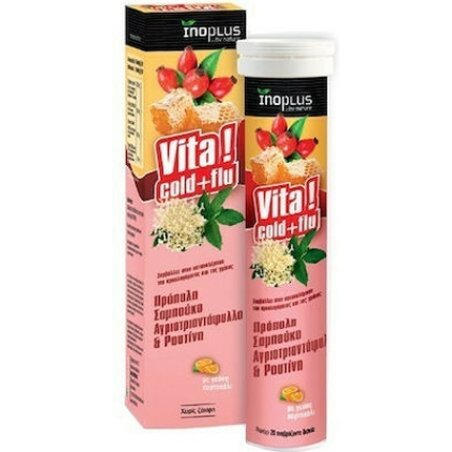 Inoplus Inoplus Vita Cold And Flu Orange Flavor 20 Effervescent Tablets