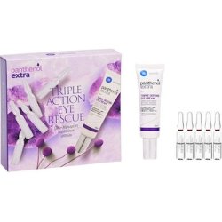 Medisei Panthenol Extra Promo Triple Defense Eye Cream - 25ml With 10 Days Dark Circles Rescue 5x2ml Set