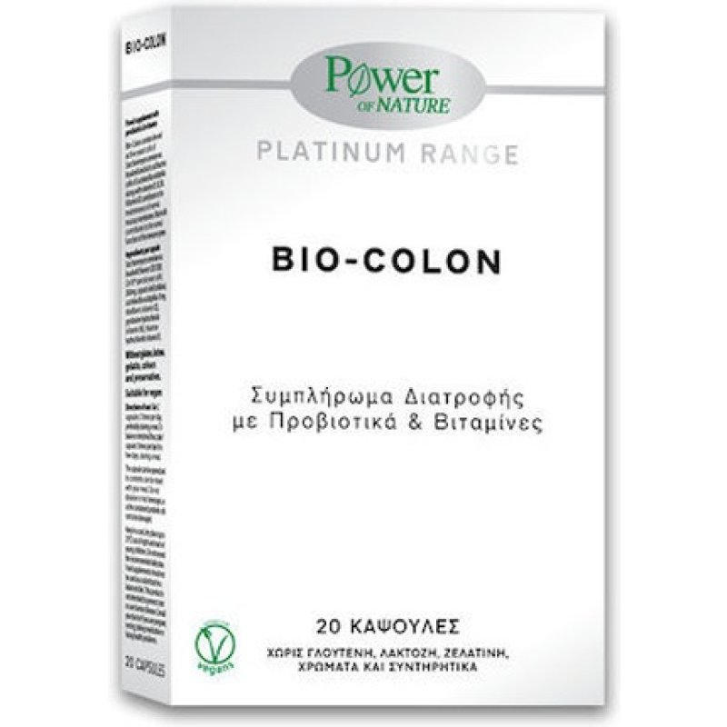 Power Health Power Of Nature Platinum Range Bio-Colon - 20 Capsules
