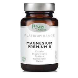 Power Of Nature Platinum Range Magnesium Premium 5 - 60 Capsules