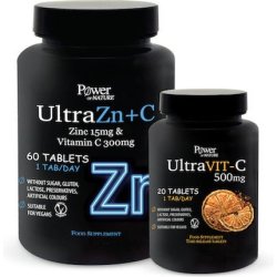 Power Health Power Of Nature Ultra Zinc Vitamin C 300mg 60 Tablets And Ultra Vit-C 500mg 20 Tablets
