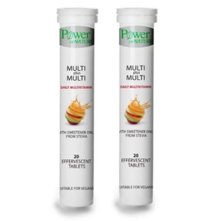 Power Of Nature Promo Multi Plus Multi Daily Multivitamin - 2x20 Effervescent Tablets