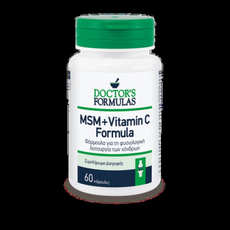 Doctor's Formulas MSM Vitamin C Formula for Normal Cartilage Function 60 Caps