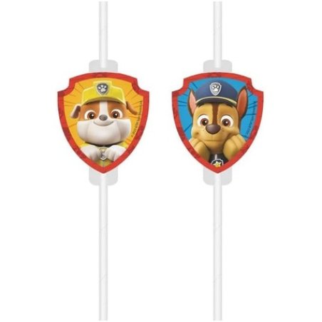 Paw Patrol Drinking Straws - Pack of 4