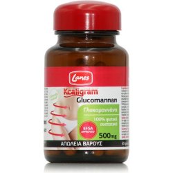 Lanes Kcaligram Glucomannan 500mg For Weight Control - 60 Capsules