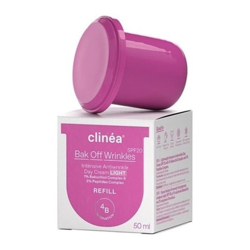 Clinea Clinea Bak Off Wrinkles Light Spf20 Refill Anti-Aging Day Cream Light Texture 50ml
