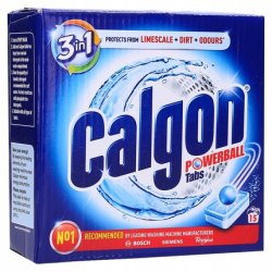 Calgon Tabs 15 Pieces 4 In 1 - Effective Washing Machine Cleaner