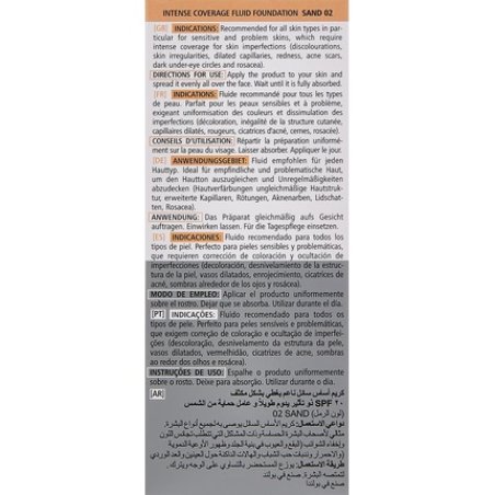 Intense Coverage Mild Fluid Foundation SPF 20 Natural 30ml