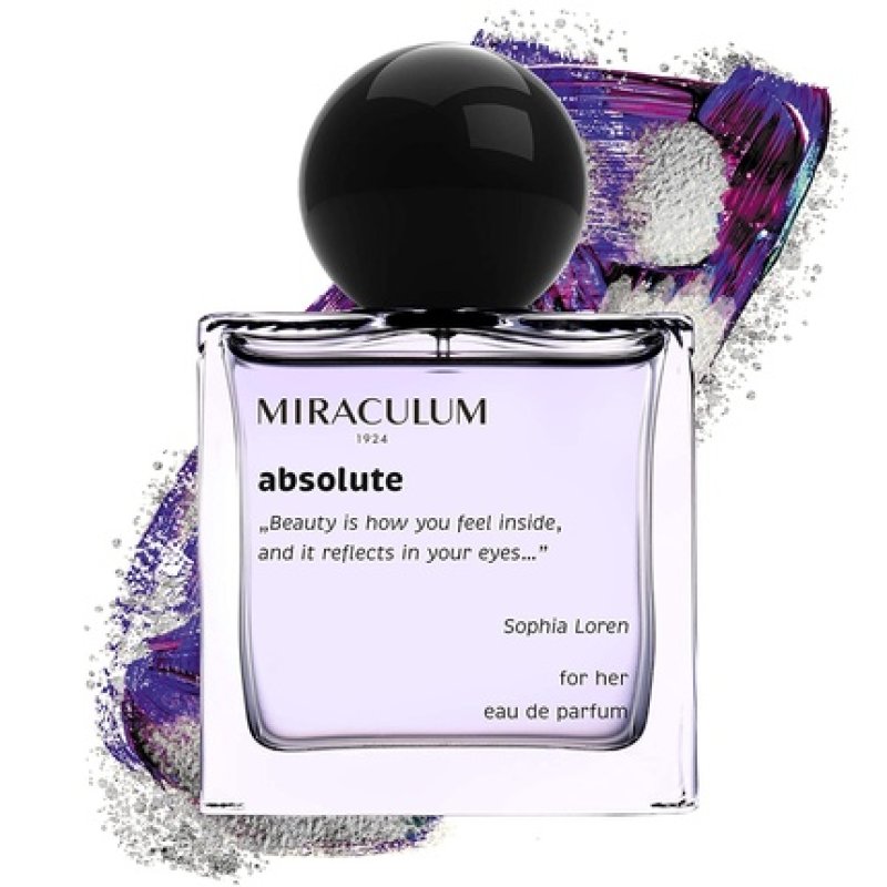 Miraculum Absolute Eau De Parfum for Women 50ml - Fragrant Notes of Raspberry, Grapefruit, Pink Pepper, Grey Amber