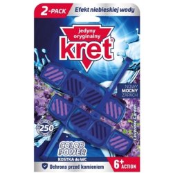 Kret Toilet Hanging Lavender 2 X 40g - Freshens And Cleans Your Toilet