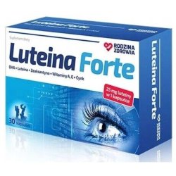 Rodzina Zdrowia Lutein Forte 30 Capsules - a Source of Zinc and Vitamin A