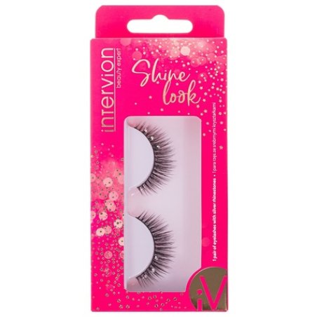 Inter-Vion Shine Look Artificial Eyelashes With Stones - 1 Pair