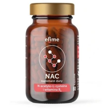 Efime Nac 60 Capsules - Advanced N-Acetyl Cysteine Formula For Optimal Respiratory Health And Antioxidant Support