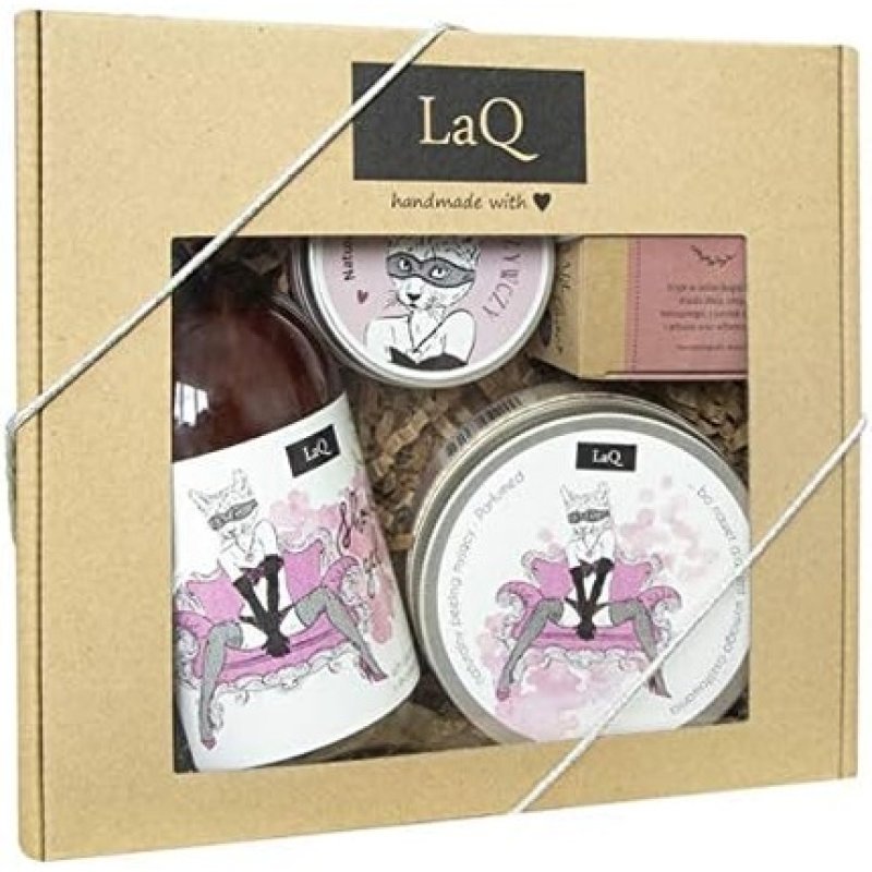Laq Kitten Mousse Set with Gel 500ml, Butter, and Scrub