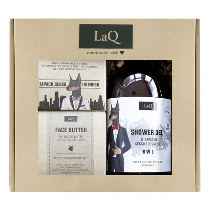 Doberman Shower Gel Set 500ml Face Butter 50ml Soap Bar 85g