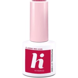 Hi Hybrid 245 Bright Classic Red UV Gel Nail Polish 5ml