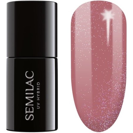 Semilac Shimmer Dust Caramel UV Nail Polish 7ml