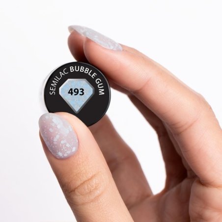 Semilac UV Nail Polish Hybrid 493 Bubble Gum 7ml