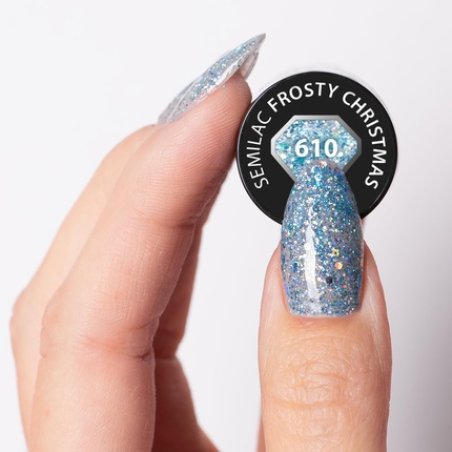 Semilac UV Nail Polish 610 Frosty Christmas 7ml