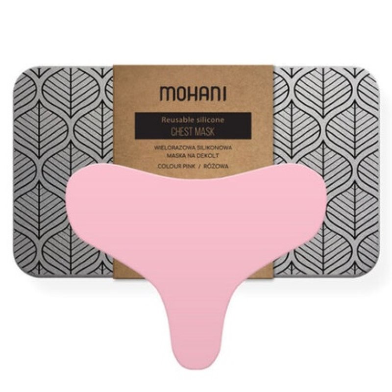 Mohani Reusable Silicone Décolleté Mask Pink