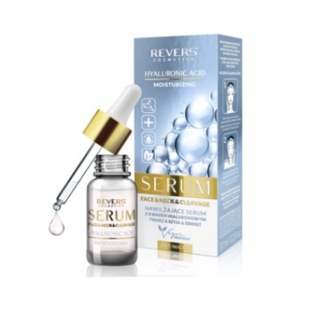 Revers Hyaluronic Acid Moisturizing Serum for Daily Care of Face, Neck & Cleavage