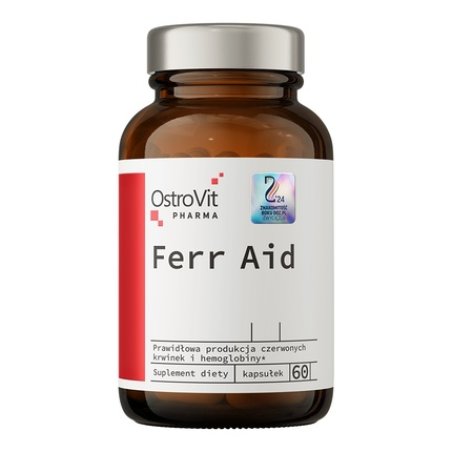 Ferr Aid Organic Iron And Vitamins Dietary Supplement 60 Capsules