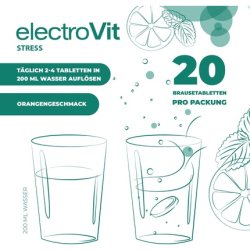 Activlab Electrovit Stress Effervescent Tablets with Electrolytes and Ashwagandha - Pack of 20