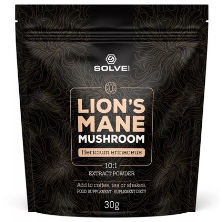 Solve Labs Lion's Mane Hericium Erinaceus Dietary Supplement Powder 30g