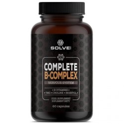 Solve Labs Complete B-Complex Dietary Supplement 60 Capsules