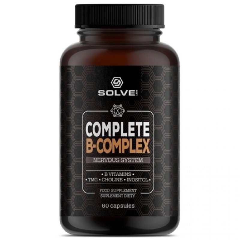 Solve Labs Complete B-Complex Dietary Supplement 60 Capsules