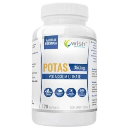 Wish Potassium 350mg 120 Capsules