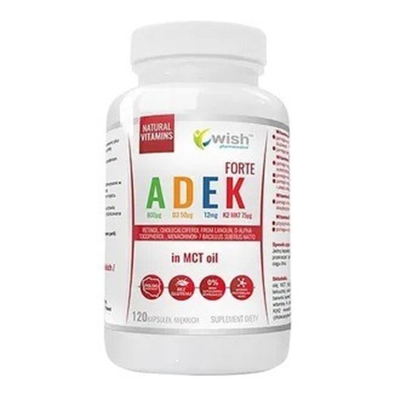 Wish Adek Forte in MCT Oil 120 Softgels