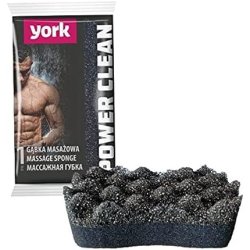 York Massage Sponge Black Double Layer Shower Sponge for Men