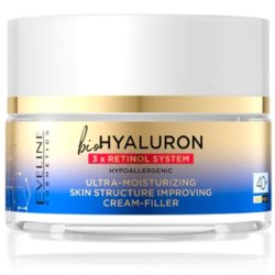 Eveline Bio Hyaluron 3x Retinol System Moisturising Face Cream Filler 40 50ml