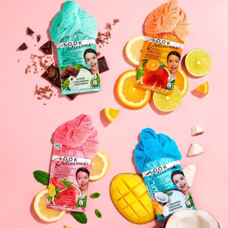 Eveline Cosmetics Look Delicious Smoothing Face Mask with Natural Exfoliation 10ml