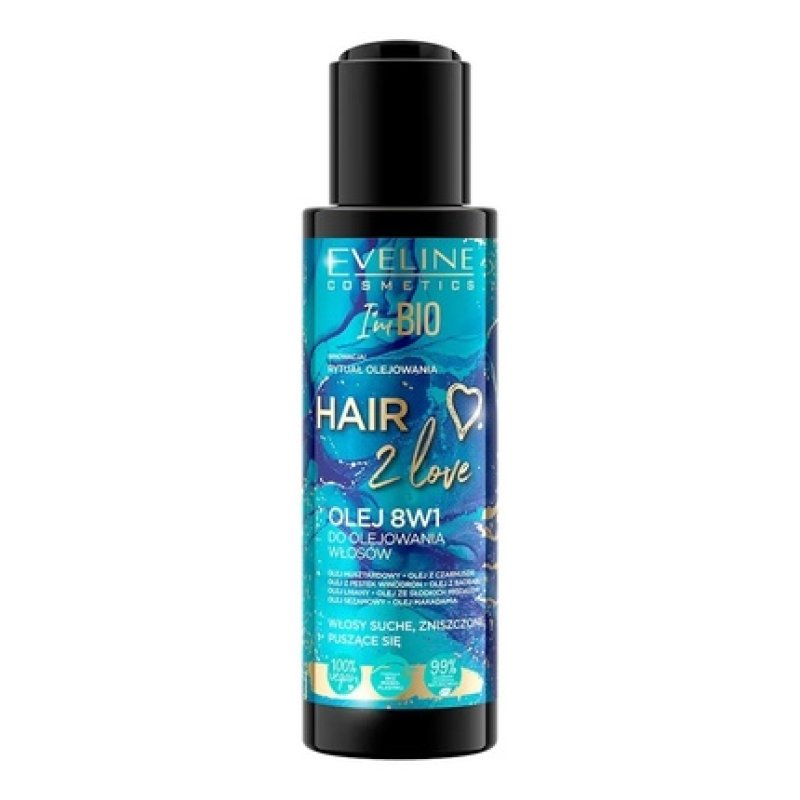Eveline Hair 2 Love Oil 8 In 1 For Hair Oiling 110ml