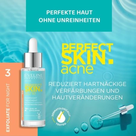 Eveline Perfect Skin Acne Corrective Night Treatment Imperfections 2 Level 30ml
