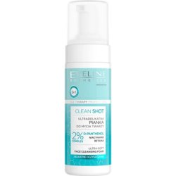 Eveline Clean Shot Ultra Soft Face Cleansing Foam with D-Panthenol and Niacinamide 150ml