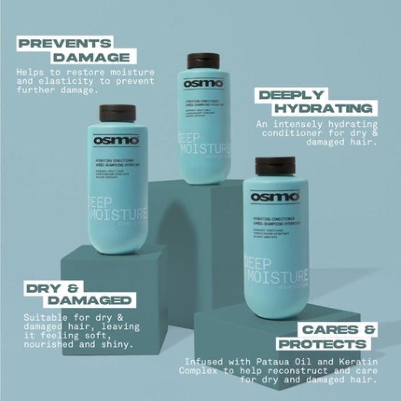 Osmo Deep Moisture Conditioner with Keratin Complex and Pataua Oil