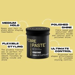 Osmo Fibre Paste Hair Texturiser Barber Moulding Paste Flexible & Firm