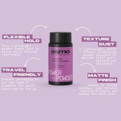 Osmo Power Powder Matte Texturising Dust for Volume, Lift, and Fuller Hair