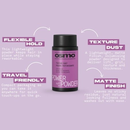 Osmo Power Powder Matte Texturising Dust for Volume, Lift, and Fuller Hair