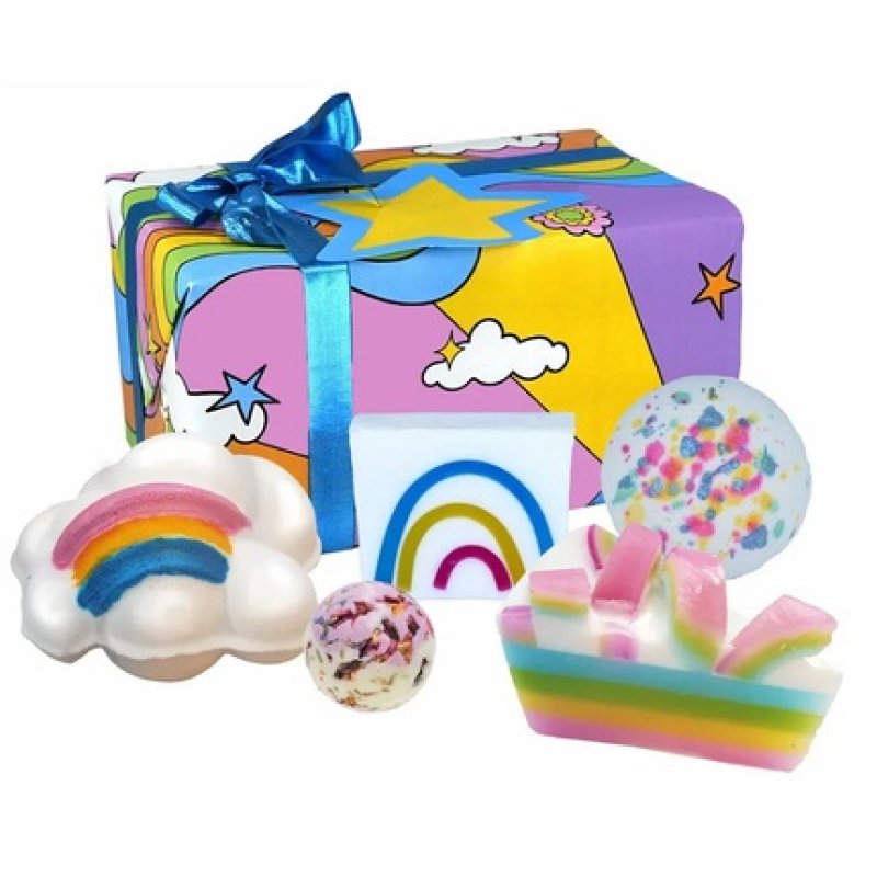 Bomb Cosmetics Dreamland Rainbow Bath Bombs Set 4pcs Soap 1pc
