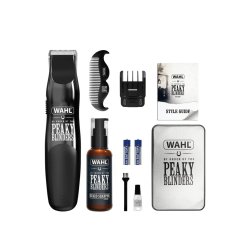 Wahl and Peaky Blinders Beard Trimmer Gift Set Men's Stubble Trimmers Facial Hair Trimming Beard Shampoo Beard Care