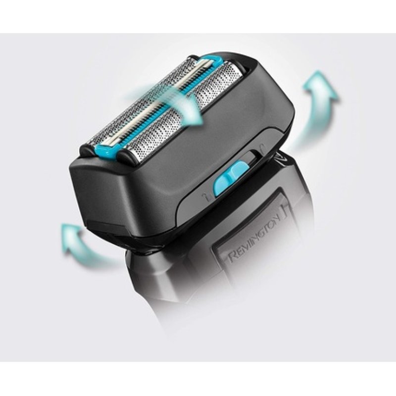 Remington F6 Aqua Men's Electric Shaver 100% Waterproof with Fold-Out Detail and Long Hair Trimmer 60 Minute Lithium