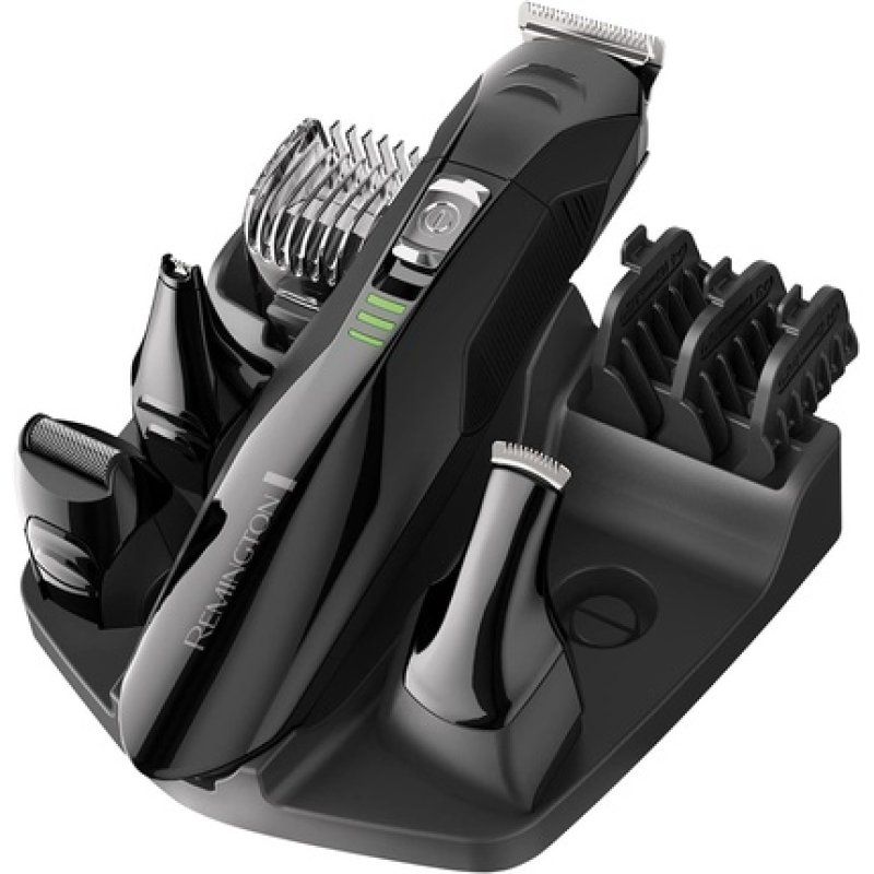 Remington All-in-One Grooming Kit Beard Trimmer Stainless Steel Blades 4 Attachments Hair Clipper Nose & Ear Trimmer