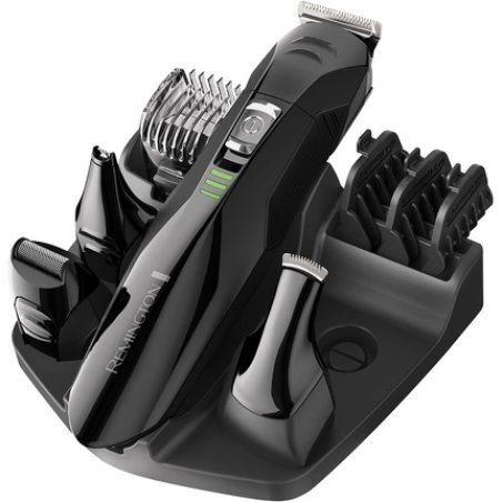 Remington All-in-One Grooming Kit Beard Trimmer Stainless Steel Blades 4 Attachments Hair Clipper Nose & Ear Trimmer